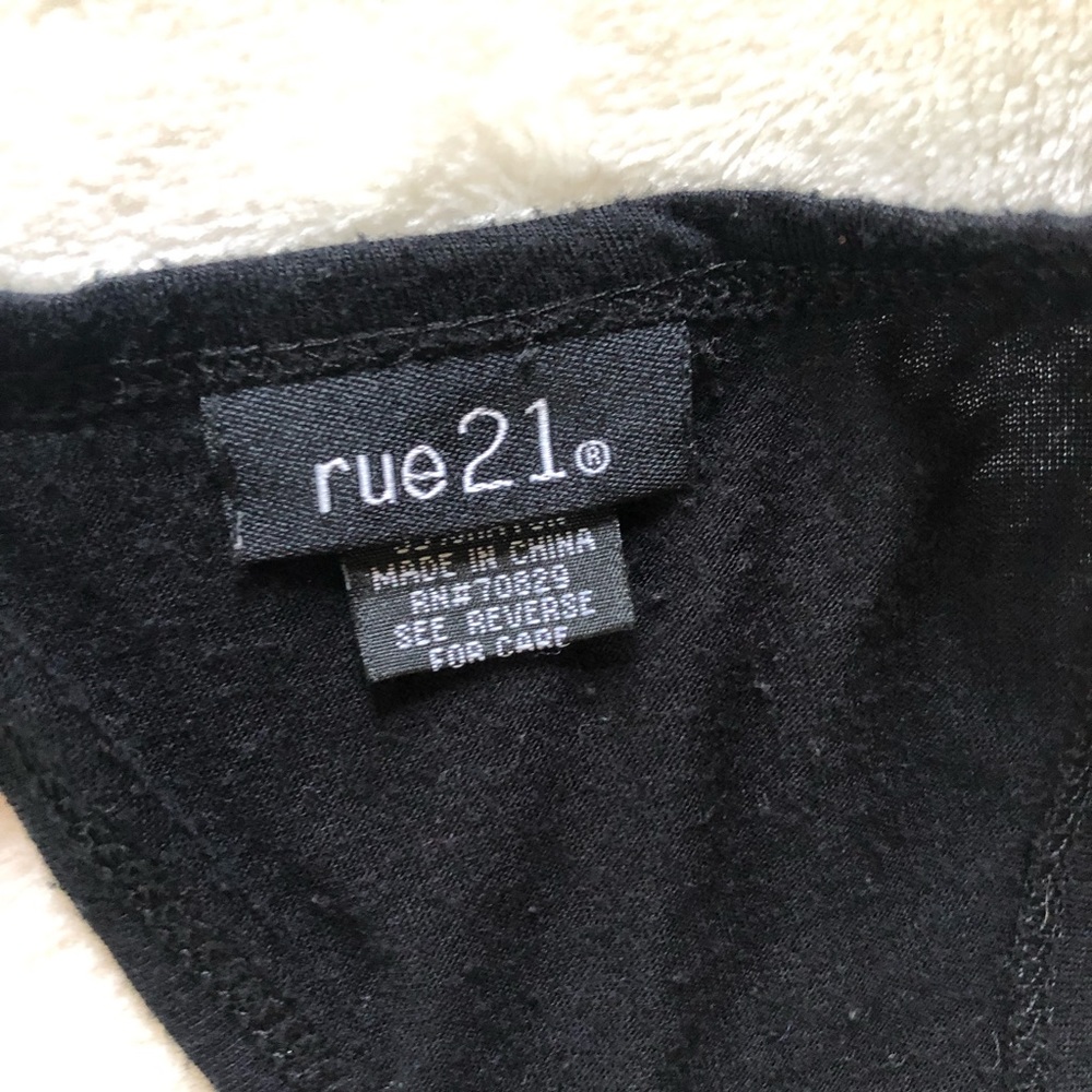 Black sequin Razorback tank size S - Picture 3 of 4